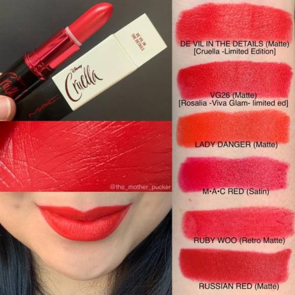 MAC Cosmetics x Disney Cruella Matte Lipstick in De Vil In The Details - Picture 4 of 6